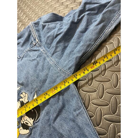 Vintage 1992 Acme Clothing Co. Looney Tunes Embroidered Button Up Shirt Small - Picture 9 of 10